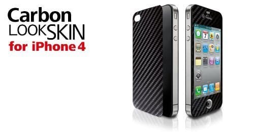 Tunewear Carbon Look Skin for iPhone 4