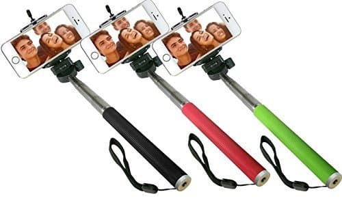 TOPQUAL Arm for Selfie Extendable with Smartphone Stand – 100 cm with rubber grip