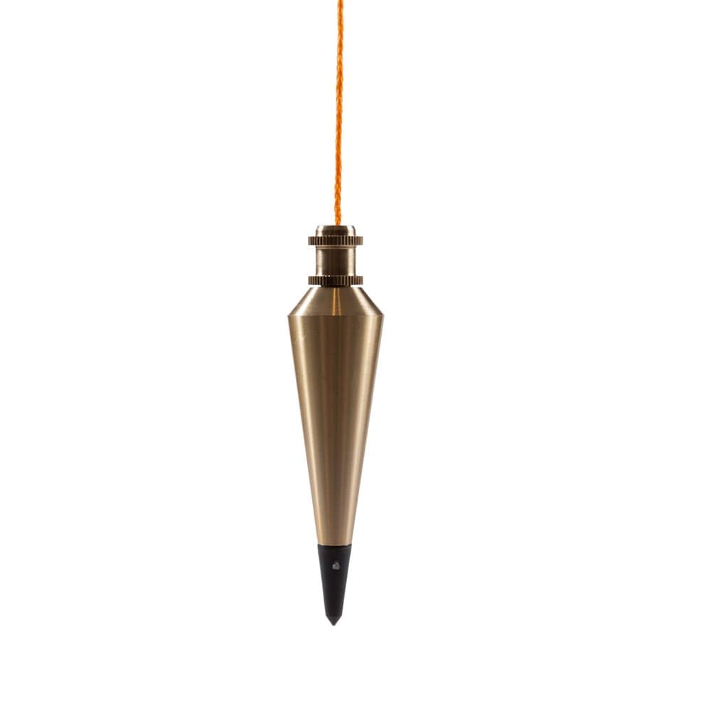 Tool Co PB008B 8 Ounce Brass Plumb Bob with String