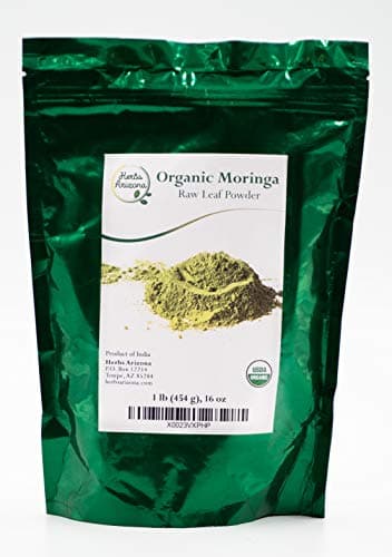 Premium Quality Moringa Leaf Powder 1 lb (16 OZ), USDA Organic, Gluten Free, Nutrient Rich for Improved Health
