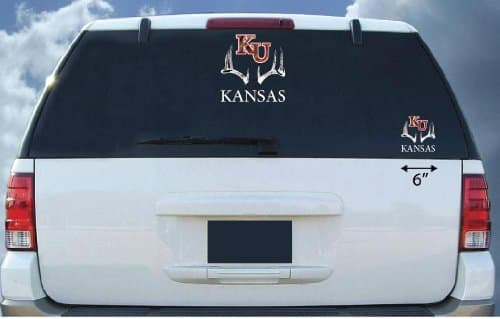 Kansas Jayhawks 6" Deer Camo Decal