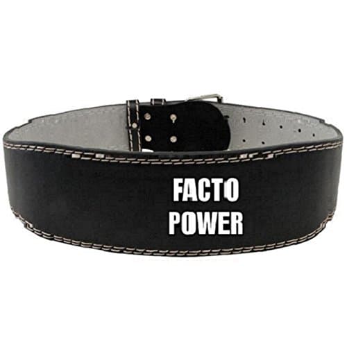 Facto PowerLeather Gym Belt, Black