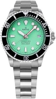 RATIO FreeDiver Sapphire Crystal Diver Watch Japanese Automatic Movement Dive Watch 200m Water Resistant Diving Watch