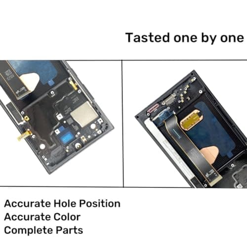 LNONLS OLED for Samsung Galaxy Note20 Ultra 5G LCD Display Screen Assembly Replacement for Samsung Note 20 Ultra Touch Digitizer Screen with Frame Toolkits N985U N986U (Black)