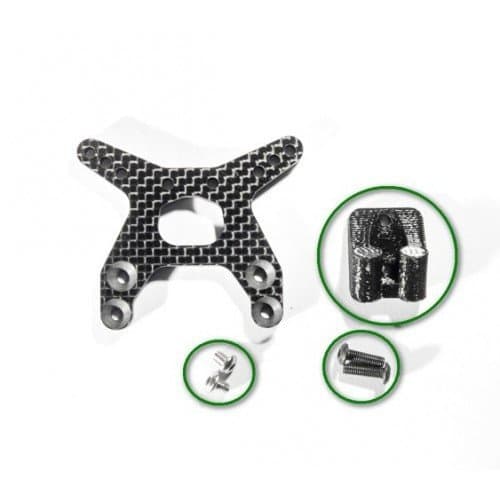 Schelle Racing B6 Front Tower Wing Mount and Screws