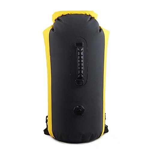 Kadyn 35L Dry Bag Sack backpack Waterproof Compression Black with Yellow