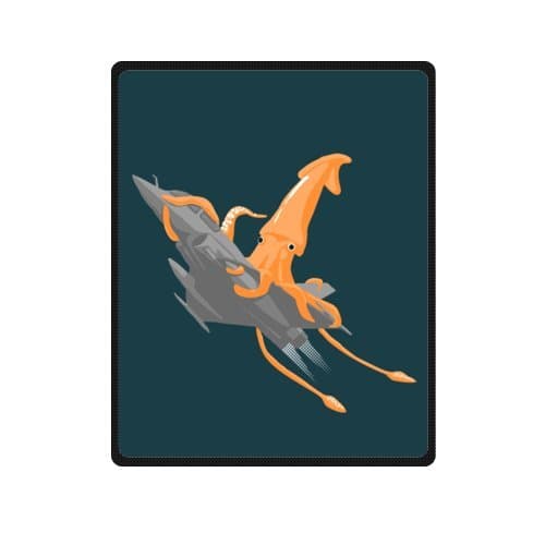 Octopus Soft Fleece Throw Blanket 40" x 50" (Small) Really Cheap