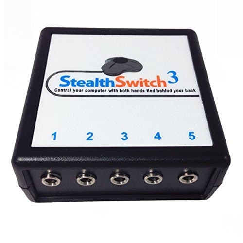 StealthSwitch3 USB Foot Pedal Controller - Programmable Foot Switch Controller for Mac and PC - Use with Foot Pedals to Program Keystrokes, Hotkeys or Mouse Clicks - Made in USA