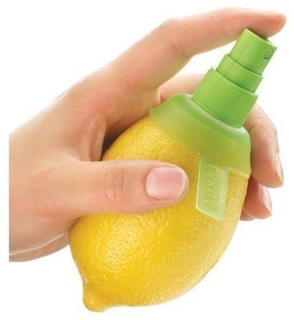 Lemon Juice Citrus Sprayer - Best For Adding a Light Juice Spray to Kitchen Food. Good Alternative to Juicer or Squeezer. Also Works with Orange and Tangerine.
