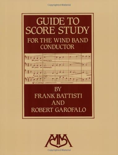 Guide To Score Study For The Wind Band Conductor Paperback – 30 Mar. 2000