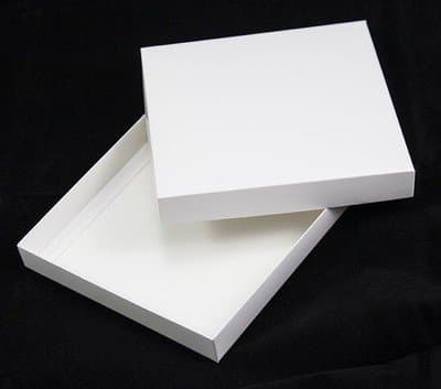 7"x7" White Greeting Card Boxes X 5 Per Pack, Gift Boxes