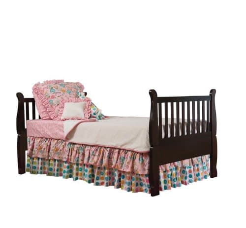 Now and Forever Convertible Cradle Twin Bed Conversion Kit, Chocolate Mist