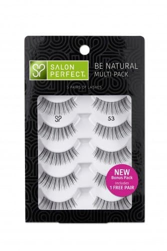 Salon Perfect Natural Multi Pack Eyelashes, 53 Black, 4 pr