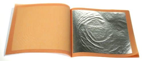 Genuine Edible Silver Leaf 25 sheets 80 x 80mm