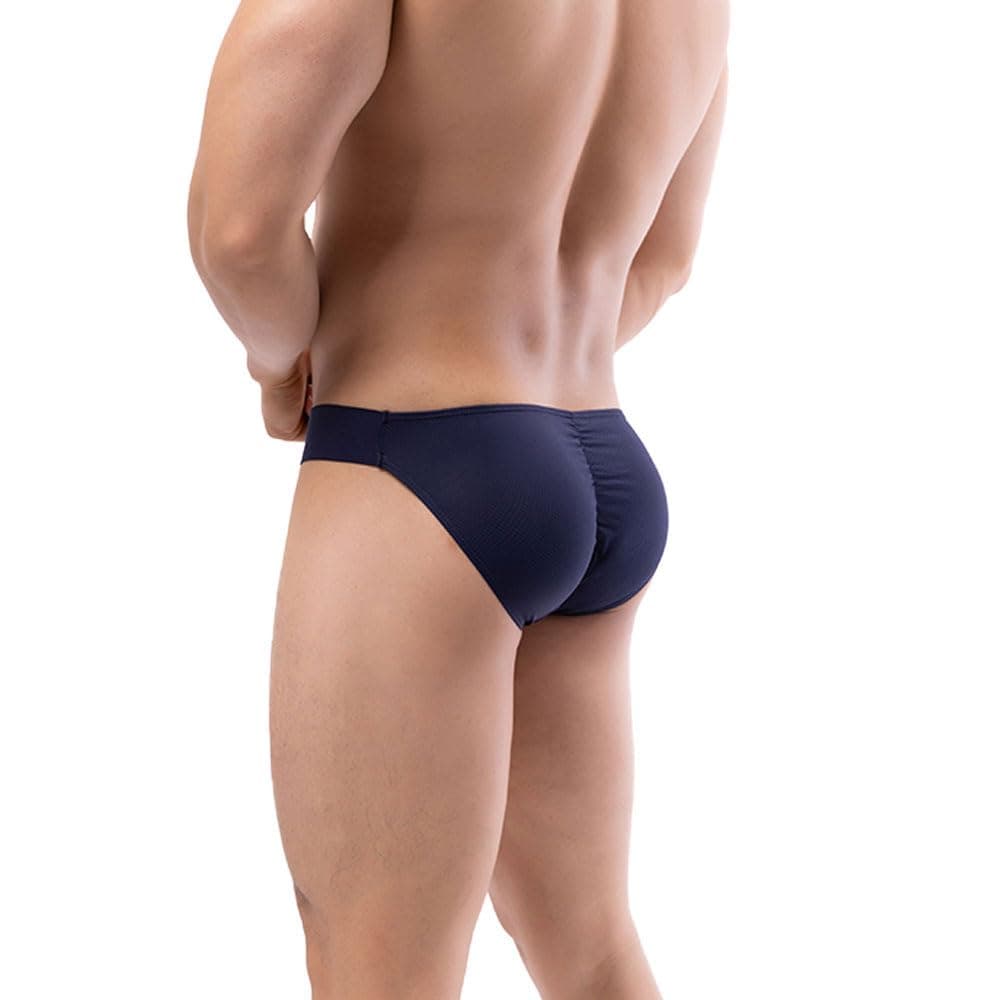 Mens Bikini Briefs Soft Breathable Bulge Pouch Underwear Micro Mesh Panties Scrunch Butt Underpants