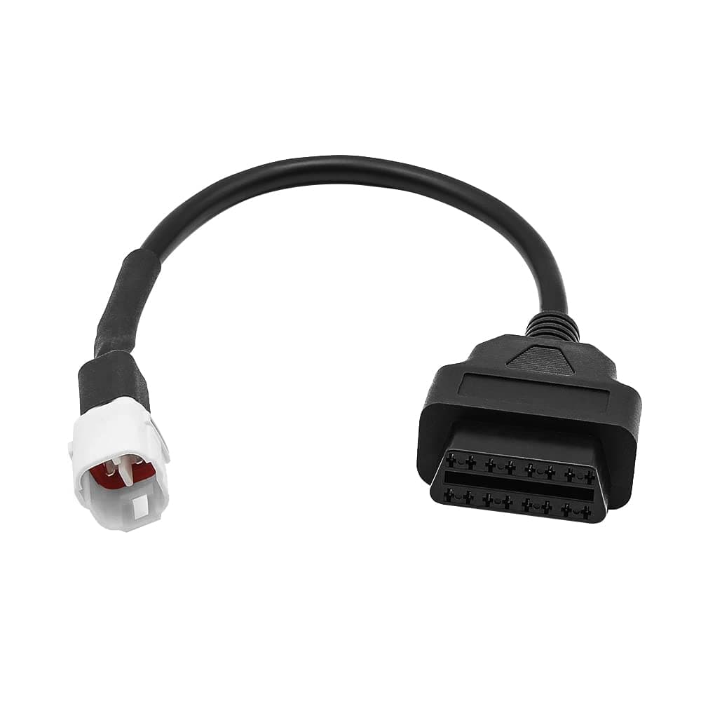 VOANZO Fault Code Reader Adapter 4 Pin Connector for OBD2 Scanner Odb2 Reader Compatible with Yamaha Tracer