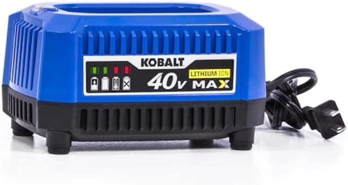 Kobalt 40-Volt Lithium Ion (Li-Ion) Generation 2 Compact Cordless Power Equipment Battery Charger with New Top Load Design, 2019 Model