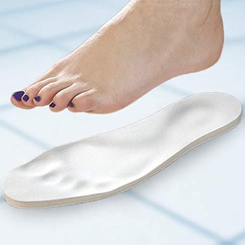 Self Heating Shoe and Sneaker Memory Foam Insoles, Keep Your Feet Warm, Therapy Thermal Self-Heating Foot Pad Foot Cushion Insoles for Health Care 1 Pair (White) (3)