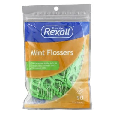 Rexall Mint Flossers, 90 ct