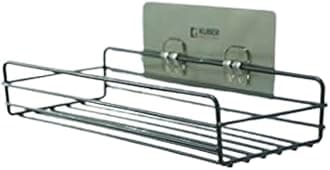 BIRDWING 1 Pic Wall Mounted | Stainless Steel Wall Mount | Wall Rack for Bathroom & Kitchen | Self Adhesive Wall Storage Organizer | Wall Mounted Racks for Storage | Hanging Soap Storage Rack