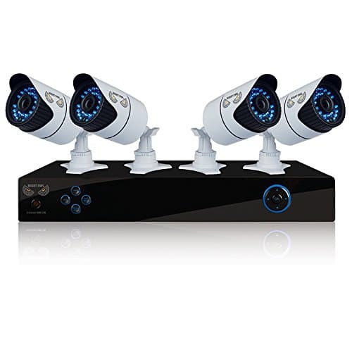 Night Owl Security X9-84-1TB 8 CH Video Security System with a 1TB HDD, 4 Hi-Res 900 TVL Cameras (White)