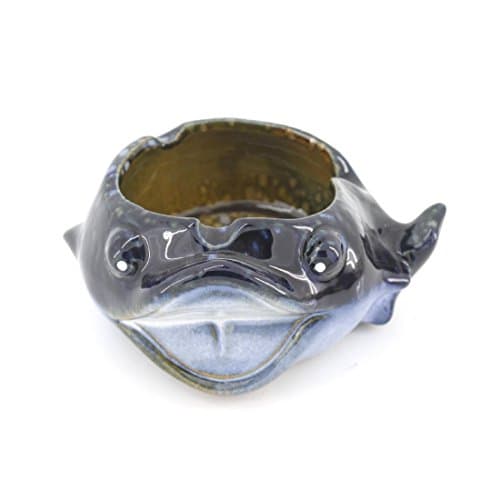 Cute Dark Blue Ceramic Whale/Dolphin Ash Tray,Ashtray