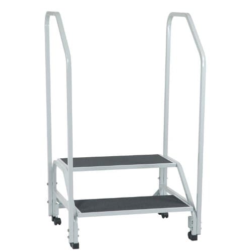 2-Step Bariatric Step Stool with 2 Handrails and A 900 Lb Weight Capacity