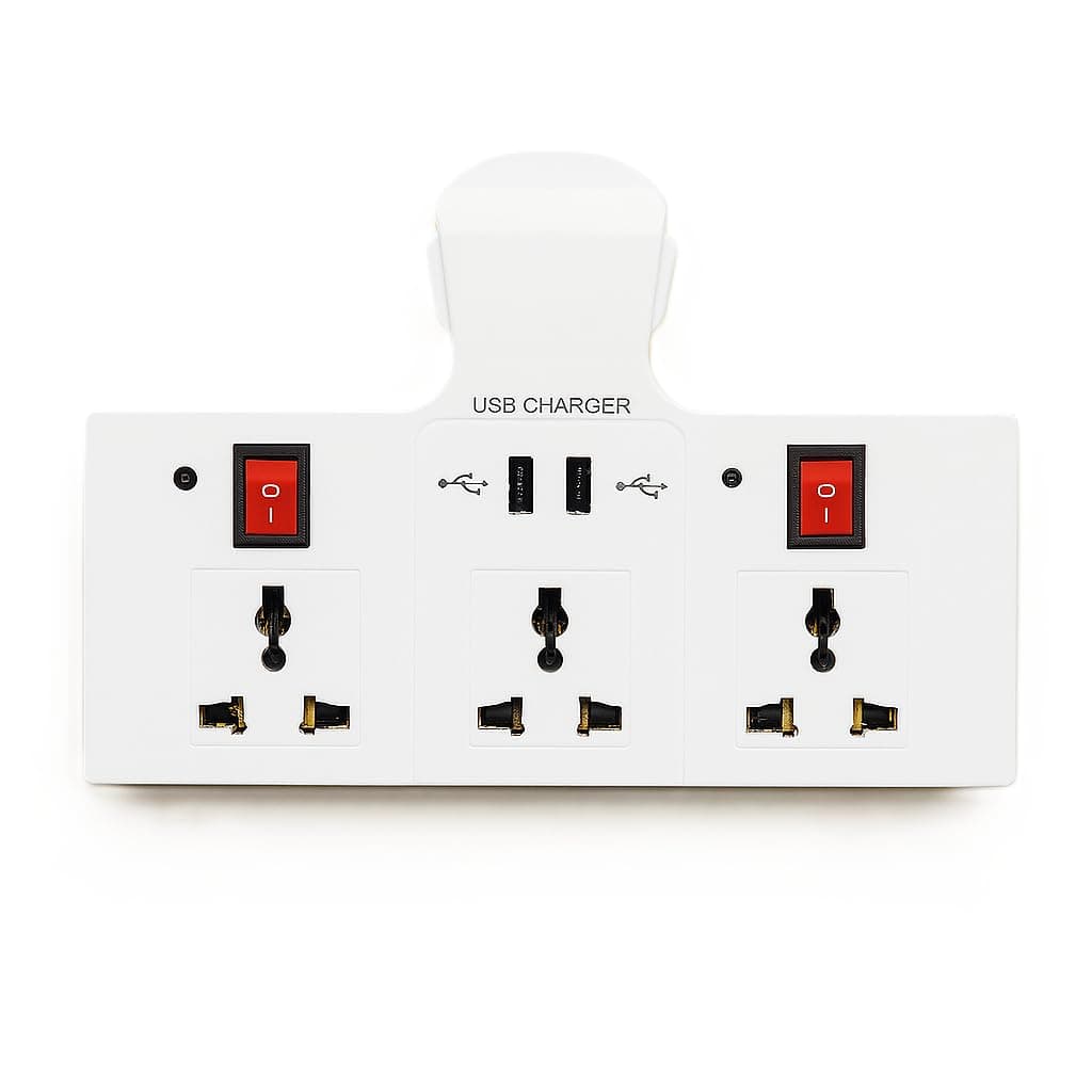 SAFETY NET 1080P HD WiFi Multi Switch Board Hidden Camera with Live Feed WiFi - Indoor Security Camera - with Inbuilt 32GB MicroSD Card (WiFi Switch Board Camera)