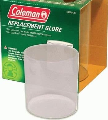 Replacement Glass Lantern Globe (6-pc Set) for Coleman Fuel Models: 220, 228, 235, 290 & Duel Fuel Model: 295