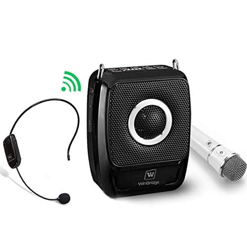 WinBridge W S92 Pro Portable PA System, PA Speaker System with Bluetooth Microphone, Wireless Voice Amplifier 25 Watts Loud Speaker for Presentation,Teaching,Outdoor Activities etc
