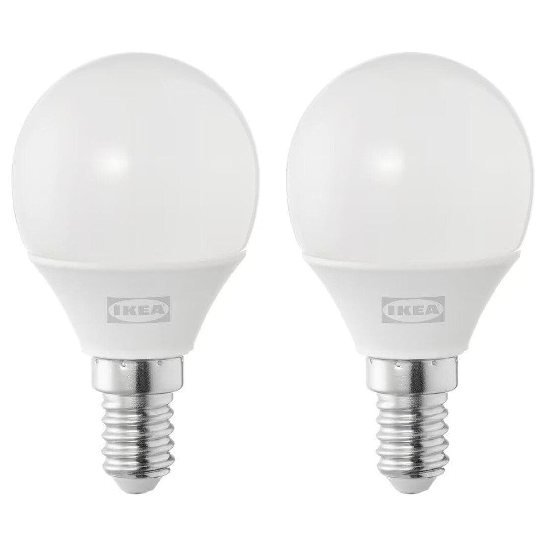 SOLHETTA LED Bulb E14 250 Lumen, Globe Opal White