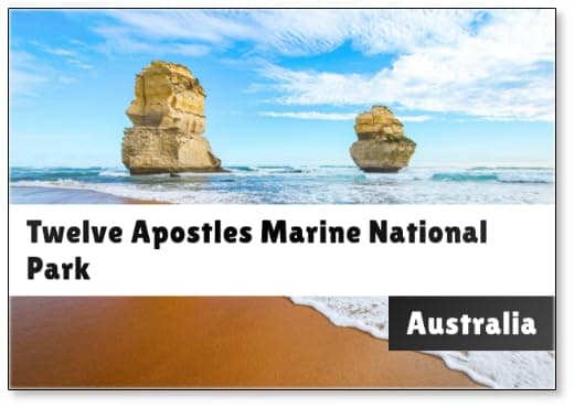 Offshore Limestone Stack on Gibson Beach at The Twelve Apostles Marine National Park Along The Great Ocean Road in Victoria, Australia Fridge Magnet