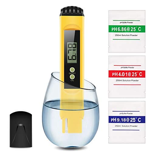 Digital PH Meter, Water Quality Tester 0.01 PH High Accuracy and 0-14 PH Measurement Range, Ideal Water Test Meter for Household Drinking Water, Aquariums, ATC