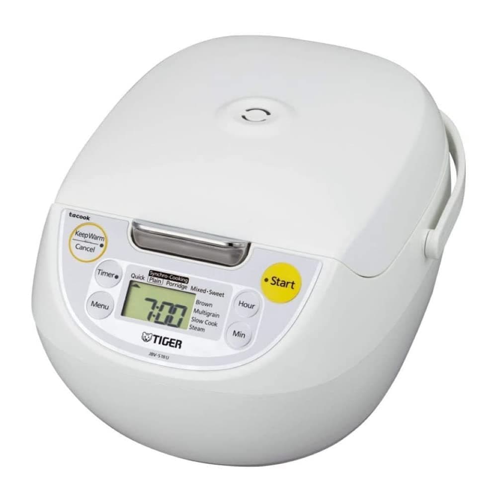 JBV-S18U 10-Cup Microcomputer Controlled 4-in-1 Rice Cooker (White)