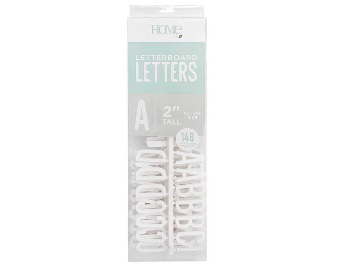 DCWV Letterboard Letters & Characters 2" 148/Pkg-White