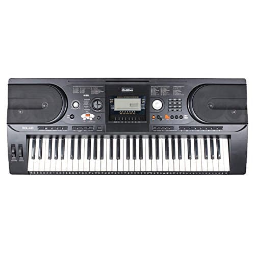 Rollins ROL443 61-Key Electronic Keyboard with LCD Display, USB/MIDI, 200 Rhythms & 162 Timbres