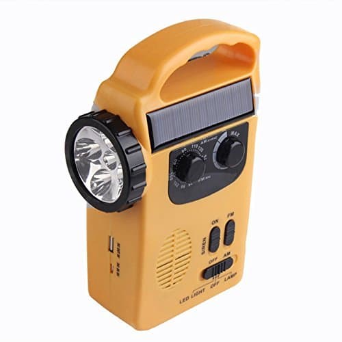 Generic Dynamo Solar Generator Charger Crank Radio Multifunction LED Lights EA14