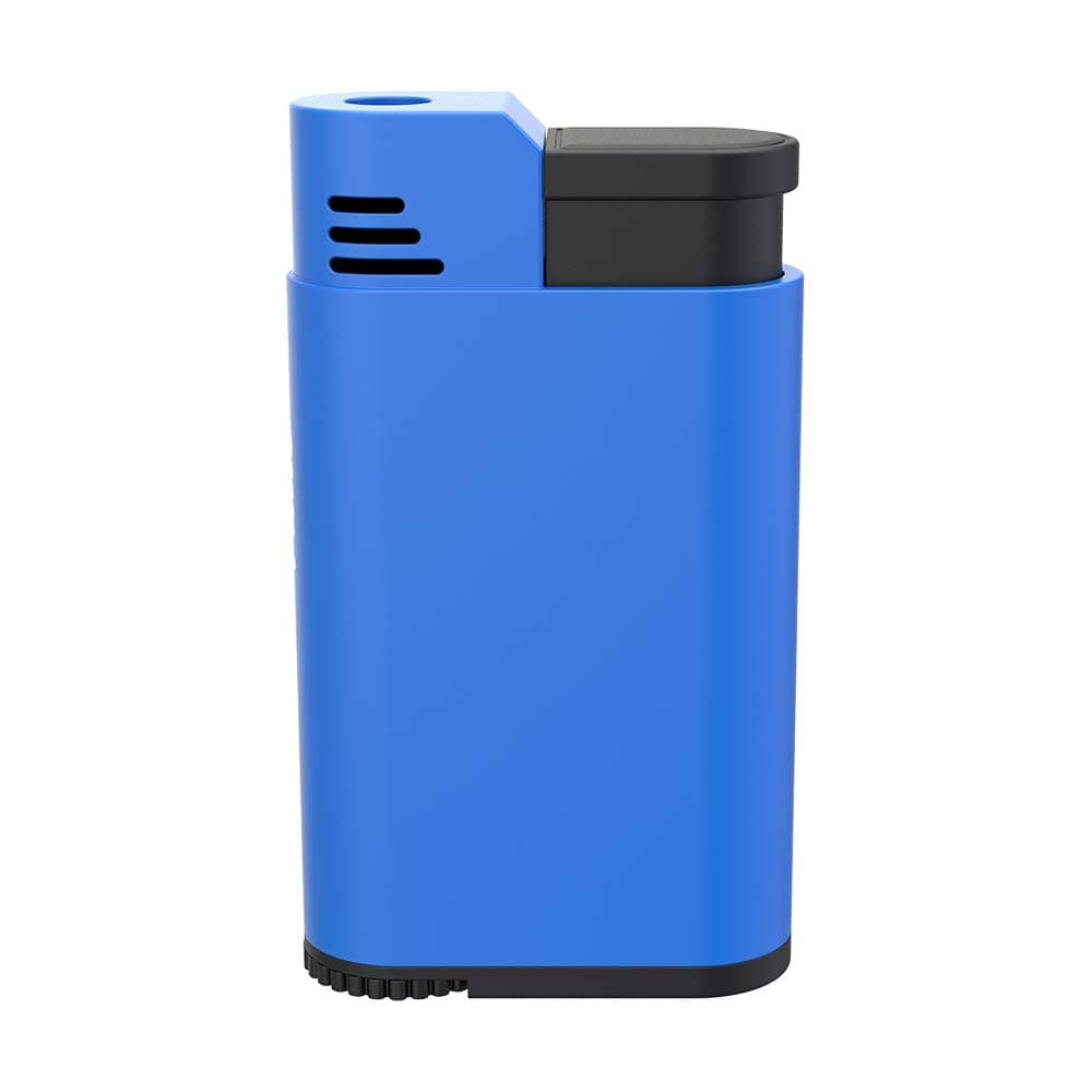 Palio Torcia Single Jet Flame Lighter, Refillable, Adjustable Torch Flame, Wind Resistant, Simple, Functional, Pocket Size, Durable Metal Body, Blue