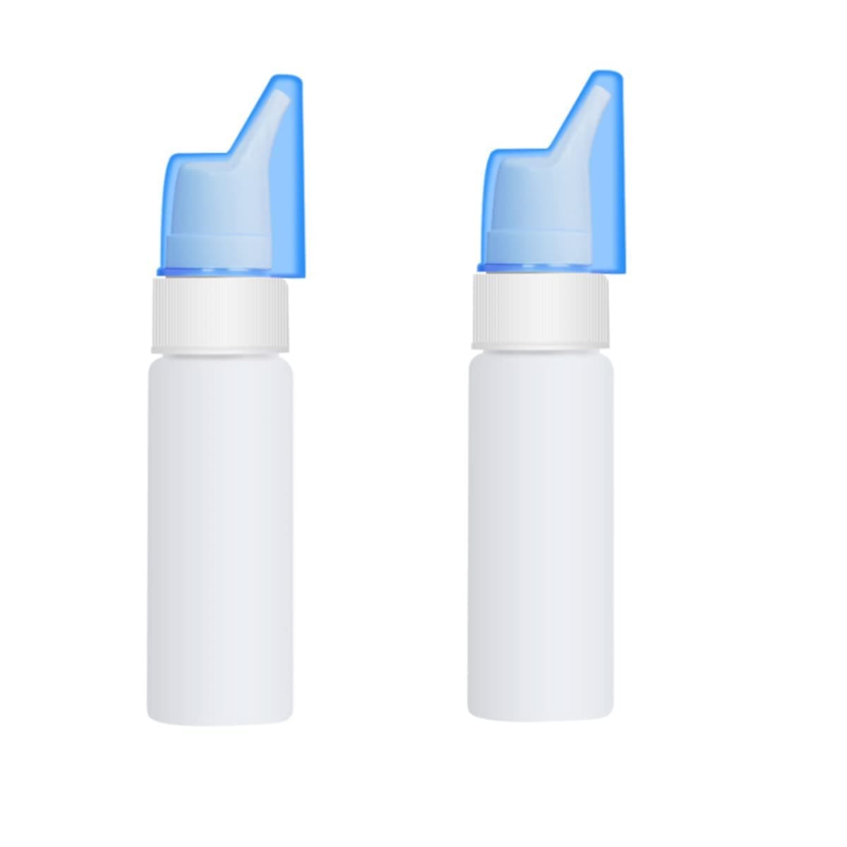 KASTWAVE 2 Pcs 70ML Empty Rhinitis Spray Bottle Plastic Nasal Fine Mist Spray Bottle Household Allergy Relief Refillable Nasal Spray Bottle Pump Sprayer with Cap for Infant Adult