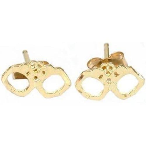 14K Gold Handcuff Earrings