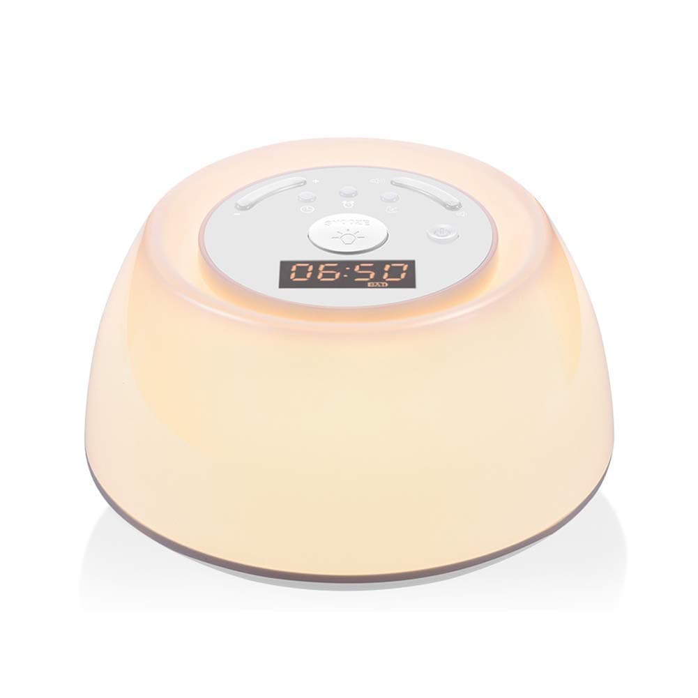 Wake Up Light, Honxee MY-06 Sleep Aid Night Light with Sunrise Simulation Alarm Clock, Snooze Function, 256 Colors, Dimmable Bedside Lamp for Bedroom, Living Room, Baby Room