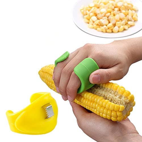 Corn Stripper Corn Peeler Off Cob Tool Thresher Slicer Creamer Cutter Kitchen Thresher Tools （2 PCS）