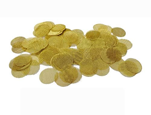 25 Pack Brass Pipe Screens - 3/4" (.75) for Smoking Pipes (25)