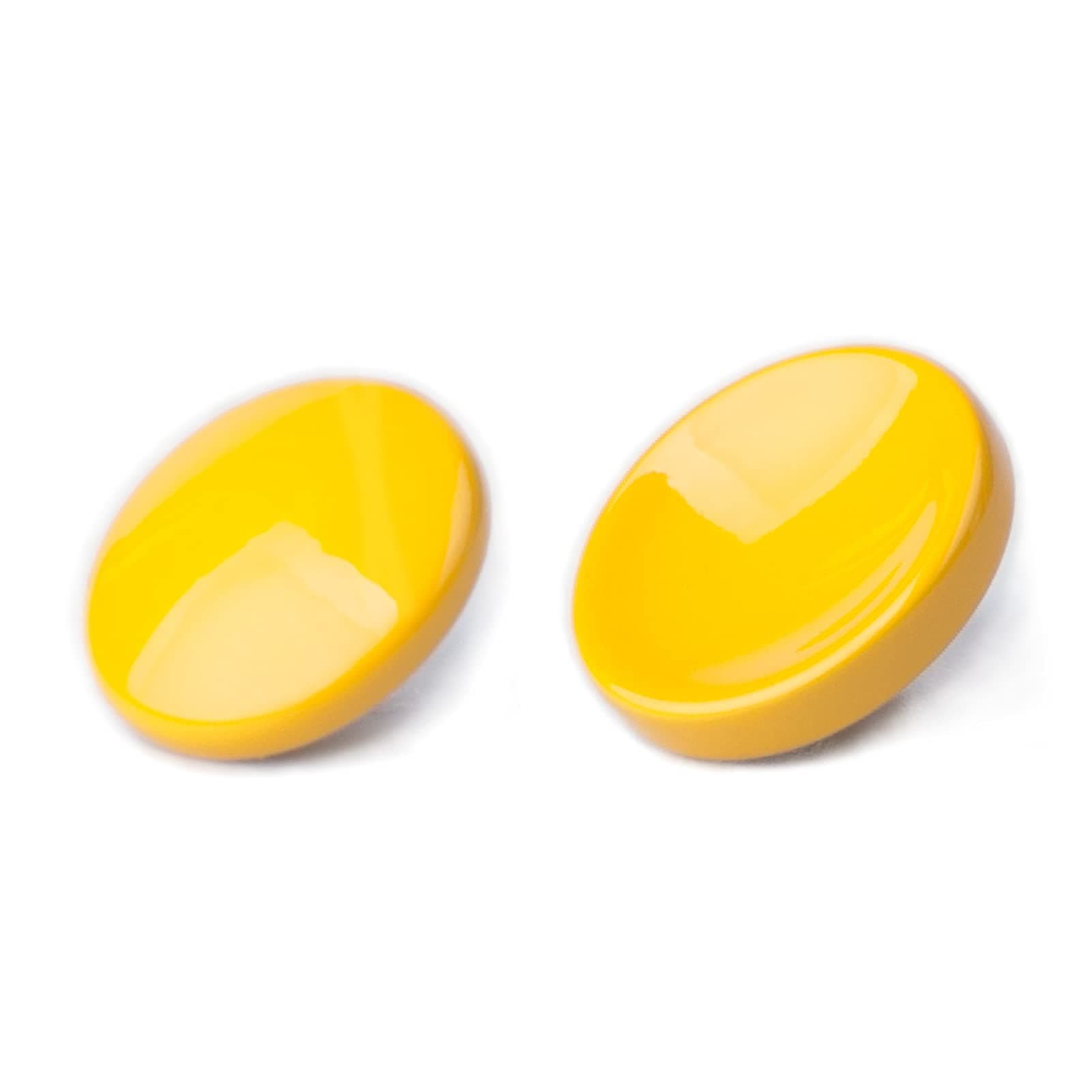 Yellow Metal Soft Shutter Release Button,Delicate Camera Shutter Button 11mm Concave 10mm Convex Surface(2 Pack)