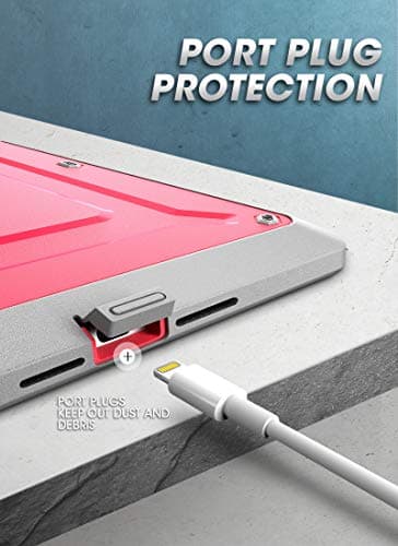 SUPCASE for iPad 9th Generation Case with Screen Protector (Unicorn Beetle Pro), [Built-in Stand] Heavy Duty Rugged Protective Case for iPad 10.2 9th / 8th / 7th Generation (2021/2020/2019), Pink
