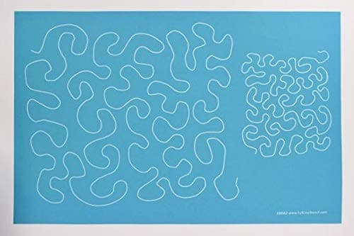 Full Line Stencil - Stipple Meander - Edge to Edge Stencil, Continuous Line Template for Free Motion Quilting, Domestic Machine, Hand Quilting, Long-Arm Quilting (30562)