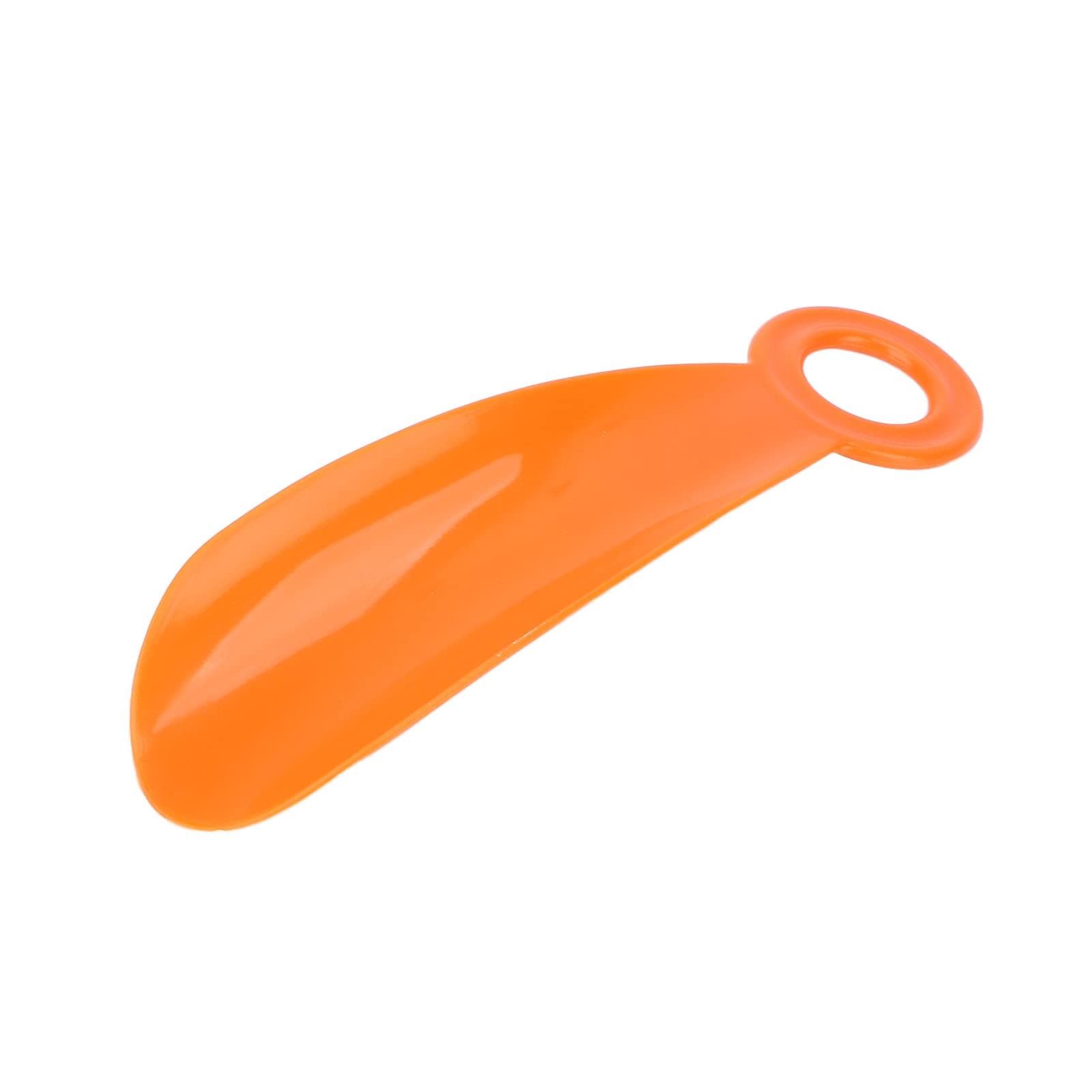 Shoe Horn, Moderate Thickness Small Portable Comfortable Arc Perfect Angle Shoe Tongue for Household for Travel(Orange)