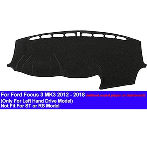 AUCD Car Dashboard Cover Dash Mat for Ford Focus 3 MK3 2012 2013 2014 2015 2016 2017 2018 Dashmat Pad Anti-Slip Carpet Anti-UV