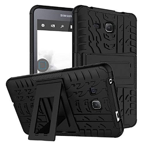 Maomi for Samsung Galaxy Tab A 7.0 Inch Case 2016 Release SM T280 T285 Kickstand Heavy Duty Cover (Black)