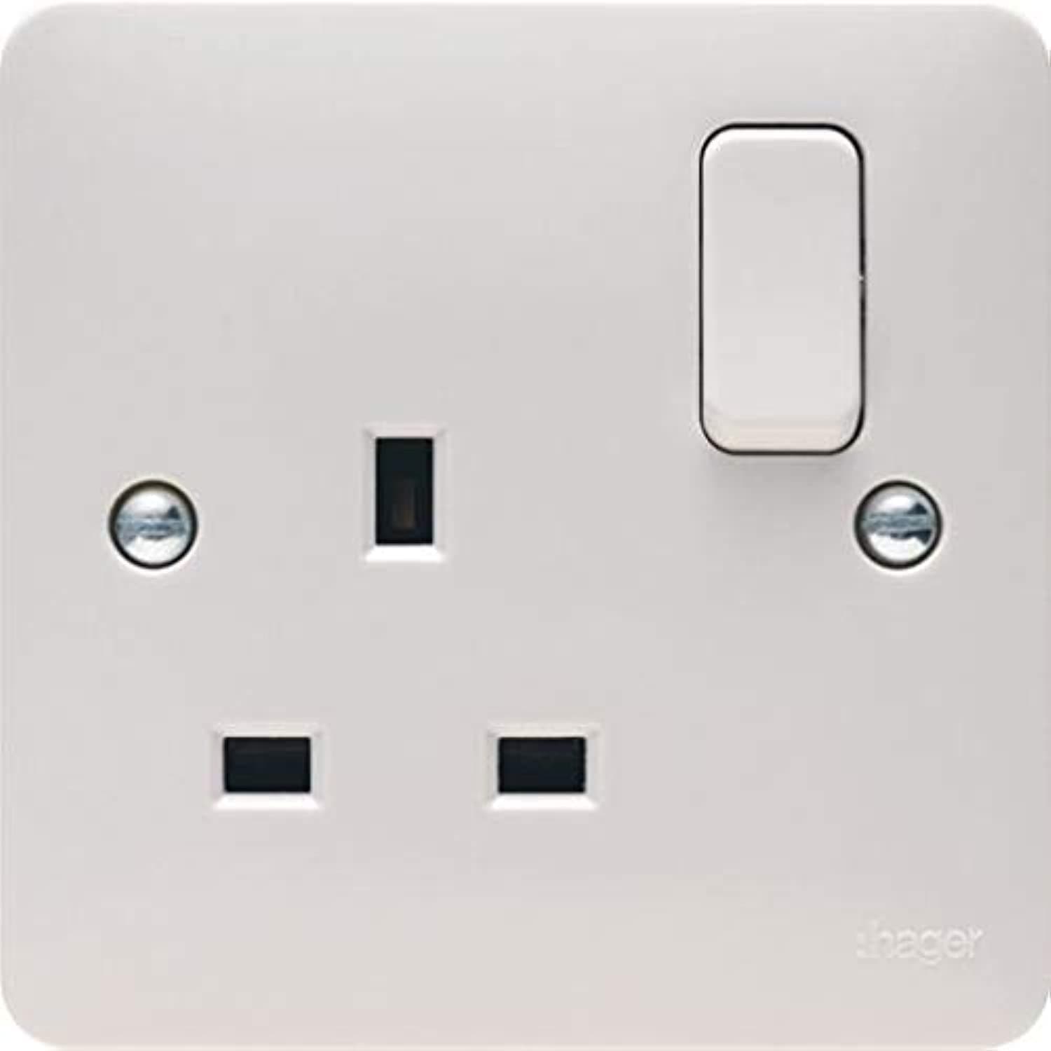 13A 1 Gang Double Pole Switched Socket - Sollysta Range